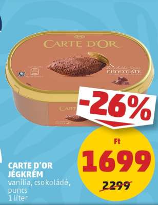 CARTE D'OR Jégkrém