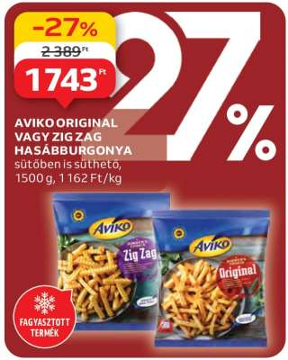 AVIKO Original vagy Zig Zag hasábburgonya