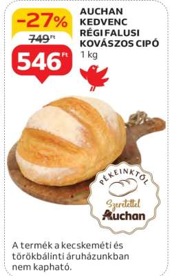Auchan Kedvenc Régi Falusi Kovászos Cipó