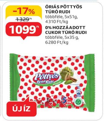 Óriás Pöttyös Túró Rudi