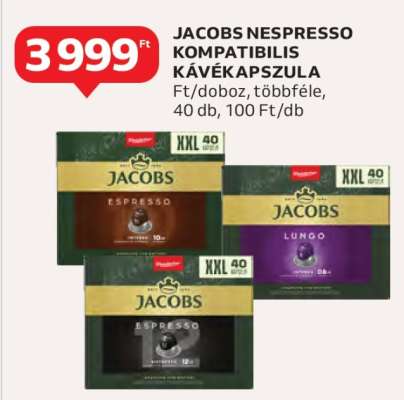 Jacobs Nespresso Kompatibilis Kávékapszula