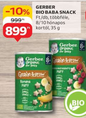 GERBER BIO BABA SNACK