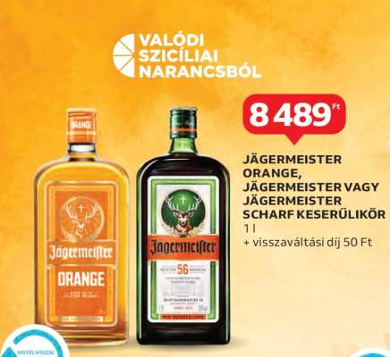 Jägermeister Orange, Jägermeister vagy Jägermeister Scharf Keserűlikőr