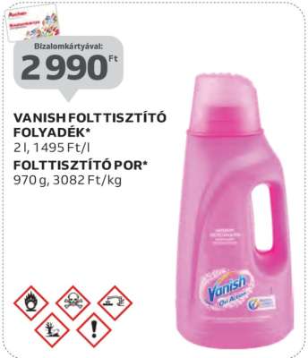 Vanish folttisztító folyadék