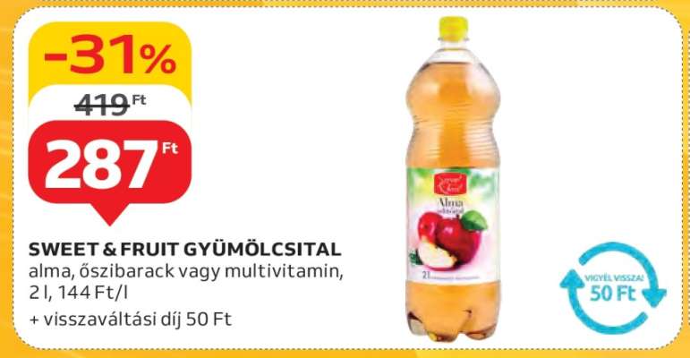 SWEET & FRUIT GYÜMÖLCSITAL