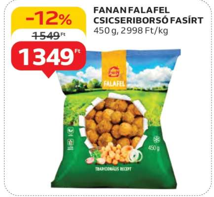 FANAN FALAFEL CSICSERIBORSÓ FASÍRT