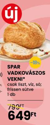SPAR VADKOVÁSZOS VEKNI