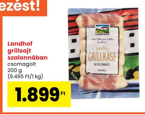 Landhof grillsajt szalonnában
