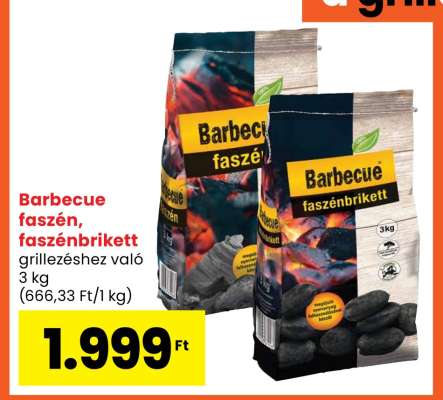 Barbecue faszén, faszénbrikett