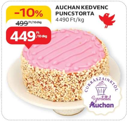 Auchan Kedvenc Puncstorta