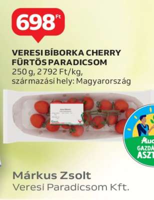 Veresi BíBorka Cherry Fürtös Paradicsom