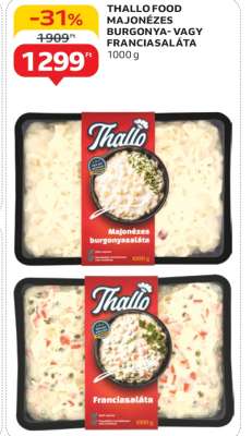 THALLO FOOD MAJONÉZES BURGONYA- VAGY FRANCIASALÁTA
