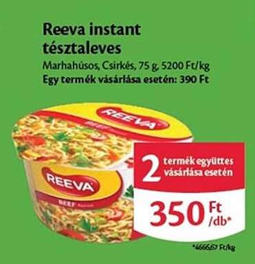Reeva instant tésztaleves