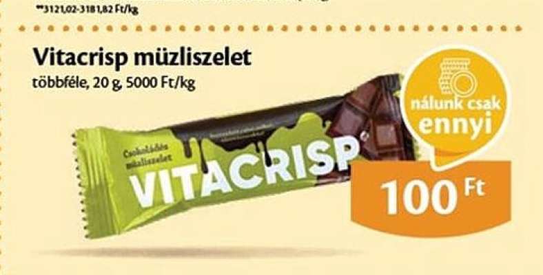 Vitacrisp müzliszelet