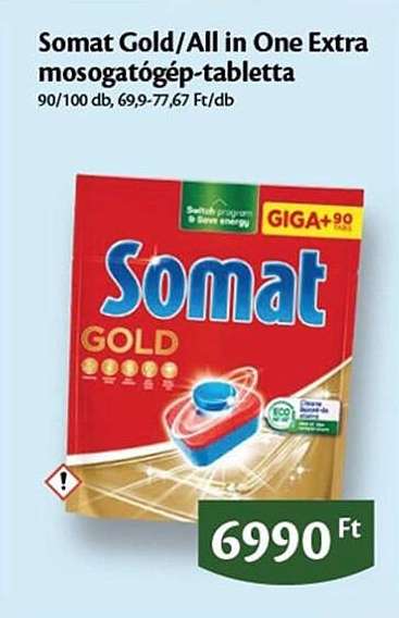 Somat Gold/All in One Extra mosogatógép-tabletta
