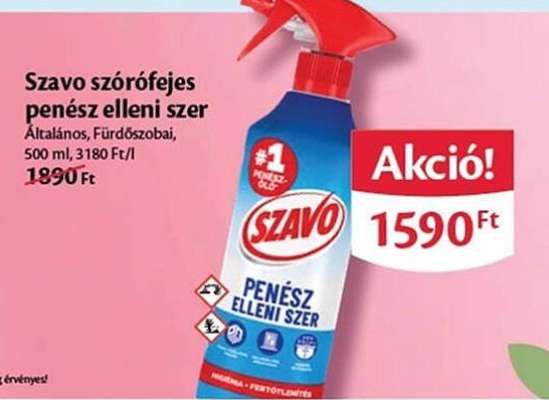 Szavo szórófejes penész elleni szer
