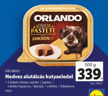 ORLANDO Nedves alutálcás kutyaeledel
