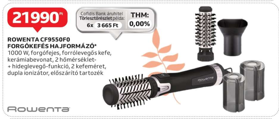 ROWENTA CF9550F0 FORGÓKEFÉS HAJFORMÁZÓ