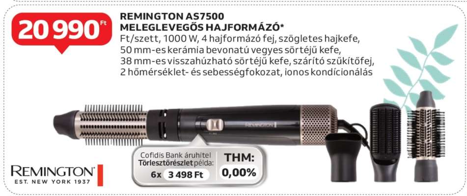 REMINGTON AS7500 MELEGEVEGŐS HAJFORMÁZÓ