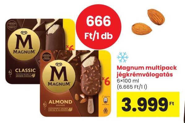 Magnum multipack jégkrémválogatás