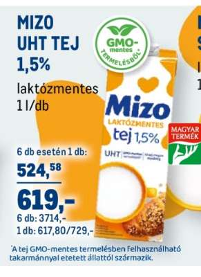 Mizo UHT tej 1,5%