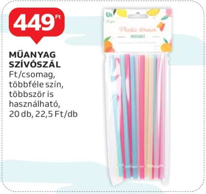 Műanyag szívószál