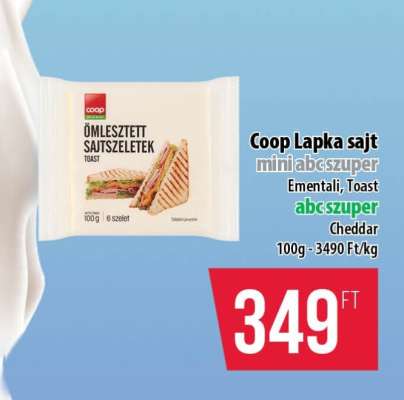 Coop Lapka sajt mini abcszuper