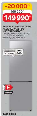 Samsung RB33B610ESA Alulfagyasztós Hűtőszekrény