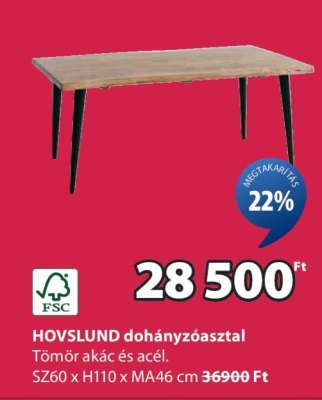 HOVSLUND dohányzóasztal
