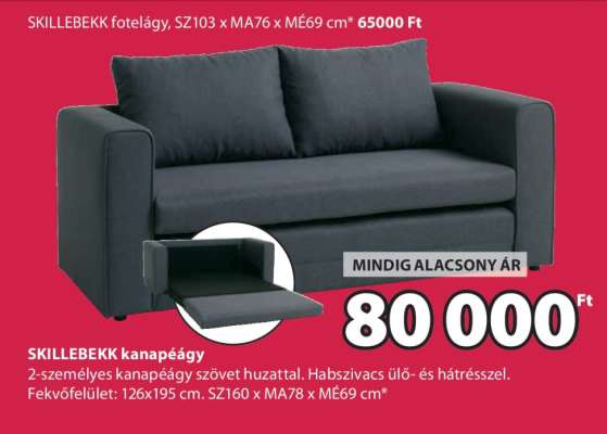 SKILLEBEKK kanapéágy