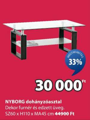 NYBORG dohányzóasztal