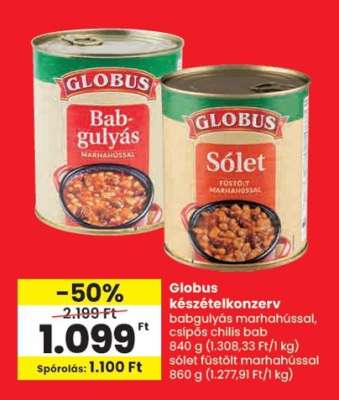 Globus készételkonzerv