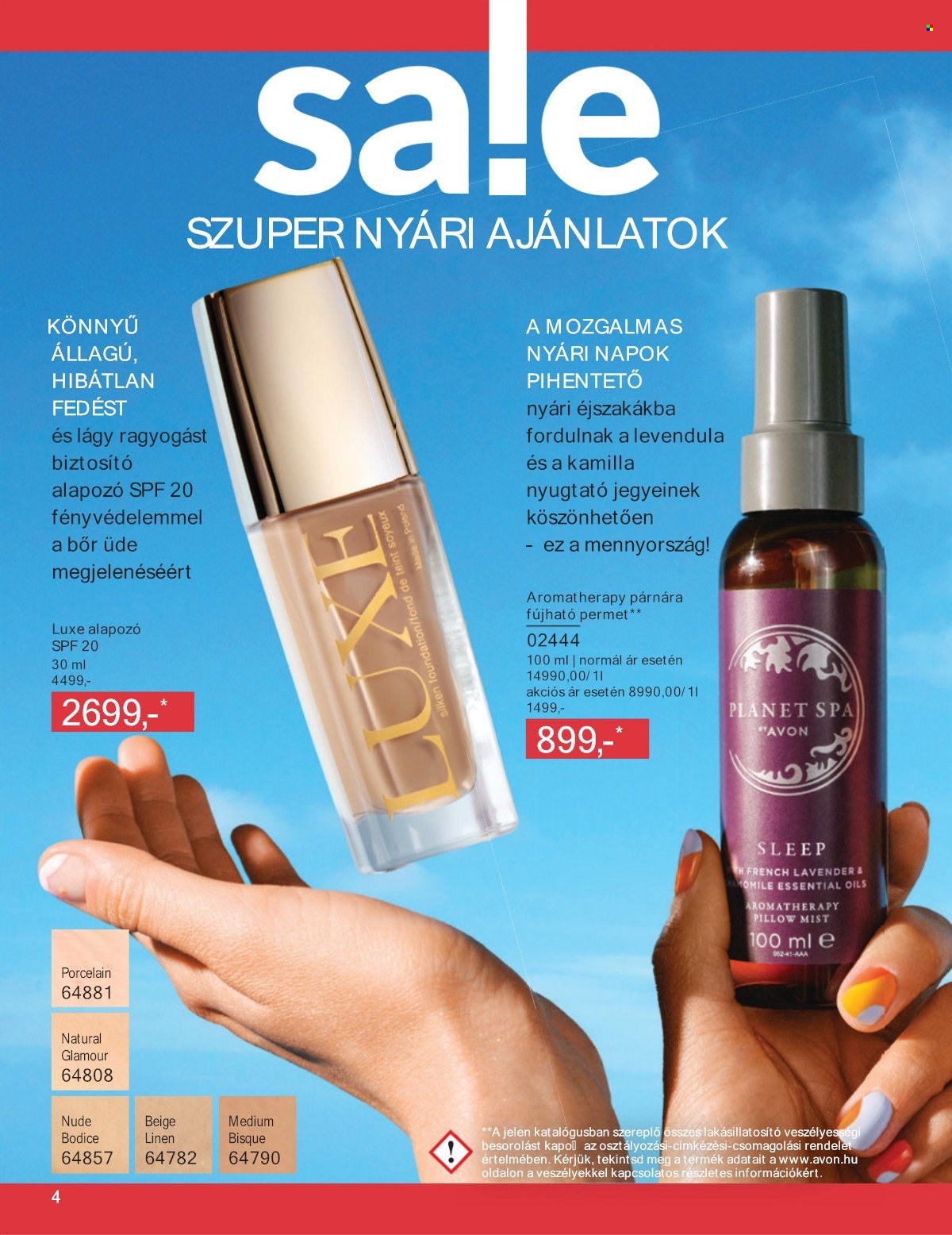 Avon akciós újság érvényes:  - 2025.07.01 - 2025.07.31. 4. oldal Oldal 4