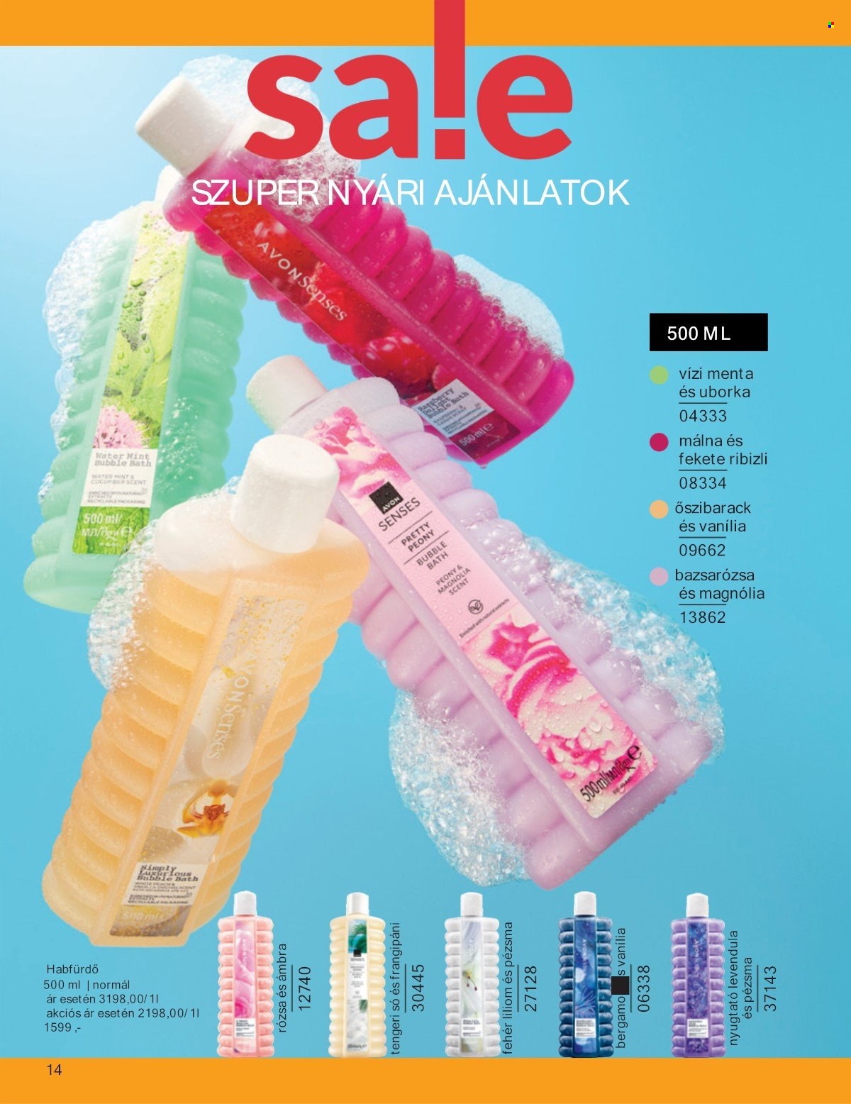Avon akciós újság érvényes:  - 2025.07.01 - 2025.07.31. 14. oldal Oldal 14