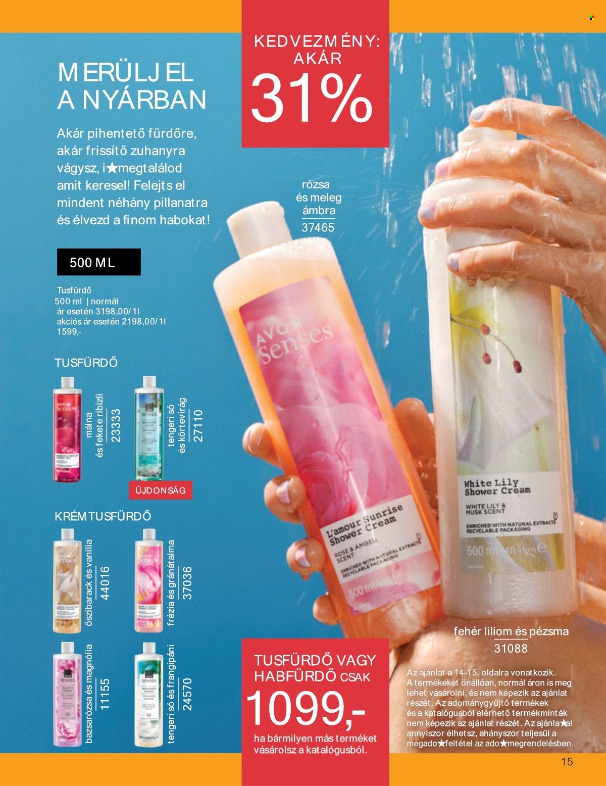 Avon akciós újság érvényes:  - 2025.07.01 - 2025.07.31. 15. oldal Oldal 15