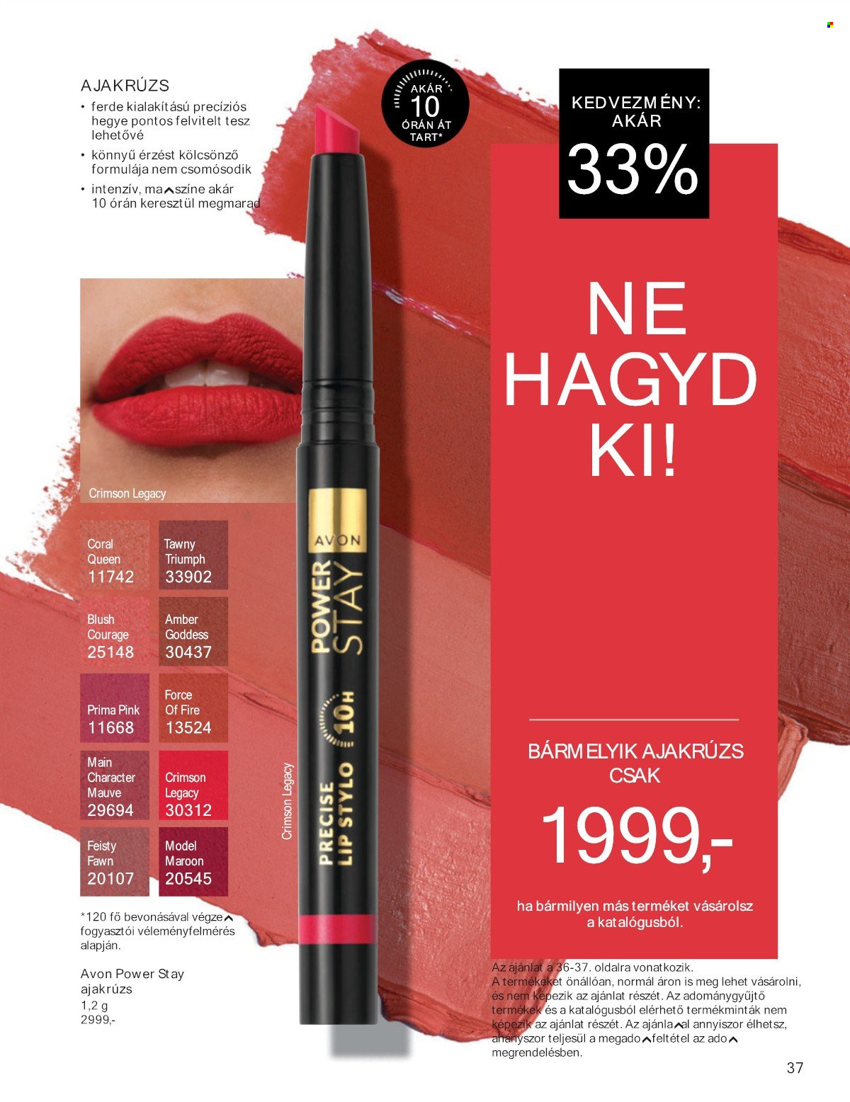 Avon akciós újság érvényes:  - 2025.07.01 - 2025.07.31. 37. oldal Oldal 37