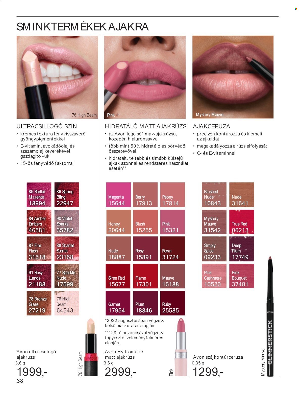Avon akciós újság érvényes:  - 2025.07.01 - 2025.07.31. 38. oldal Oldal 38