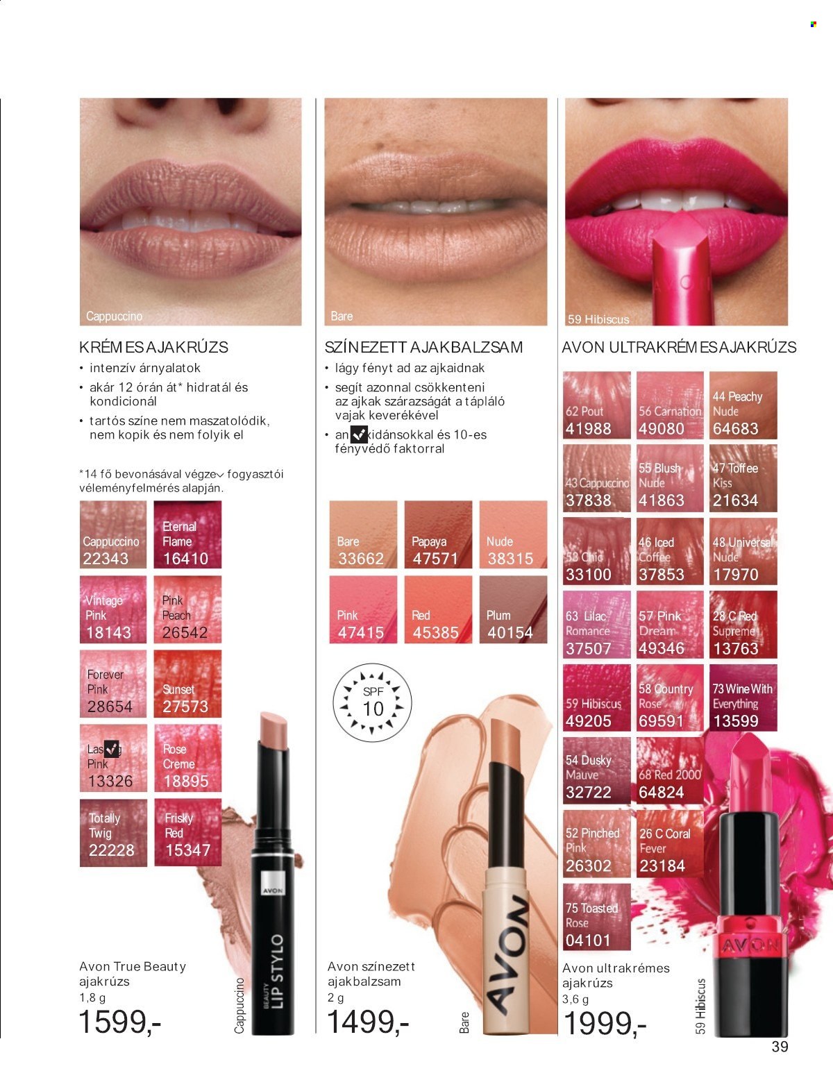 Avon akciós újság érvényes:  - 2025.07.01 - 2025.07.31. 39. oldal Oldal 39