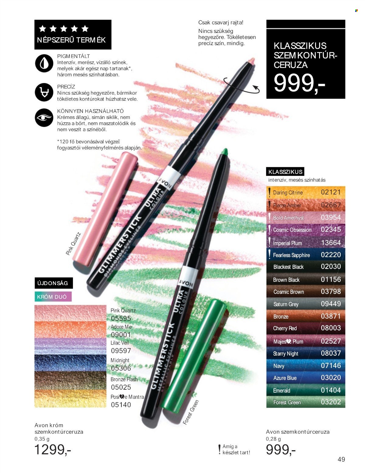 Avon akciós újság érvényes:  - 2025.07.01 - 2025.07.31. 49. oldal Oldal 49