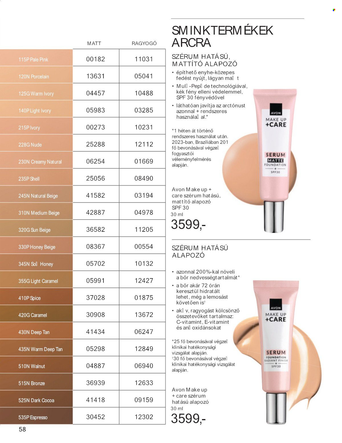 Avon akciós újság érvényes:  - 2025.07.01 - 2025.07.31. 58. oldal Oldal 58