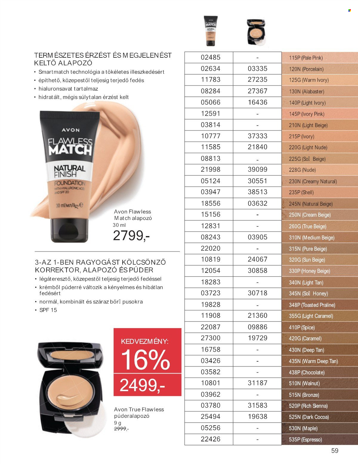 Avon akciós újság érvényes:  - 2025.07.01 - 2025.07.31. 59. oldal Oldal 59