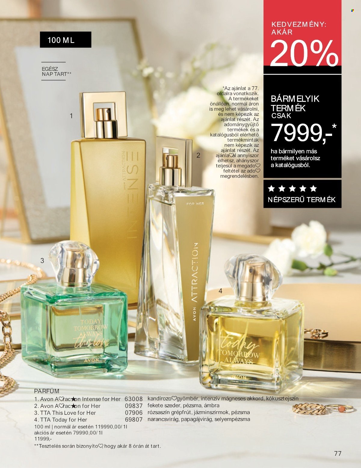 Avon akciós újság érvényes:  - 2025.07.01 - 2025.07.31. 77. oldal Oldal 77