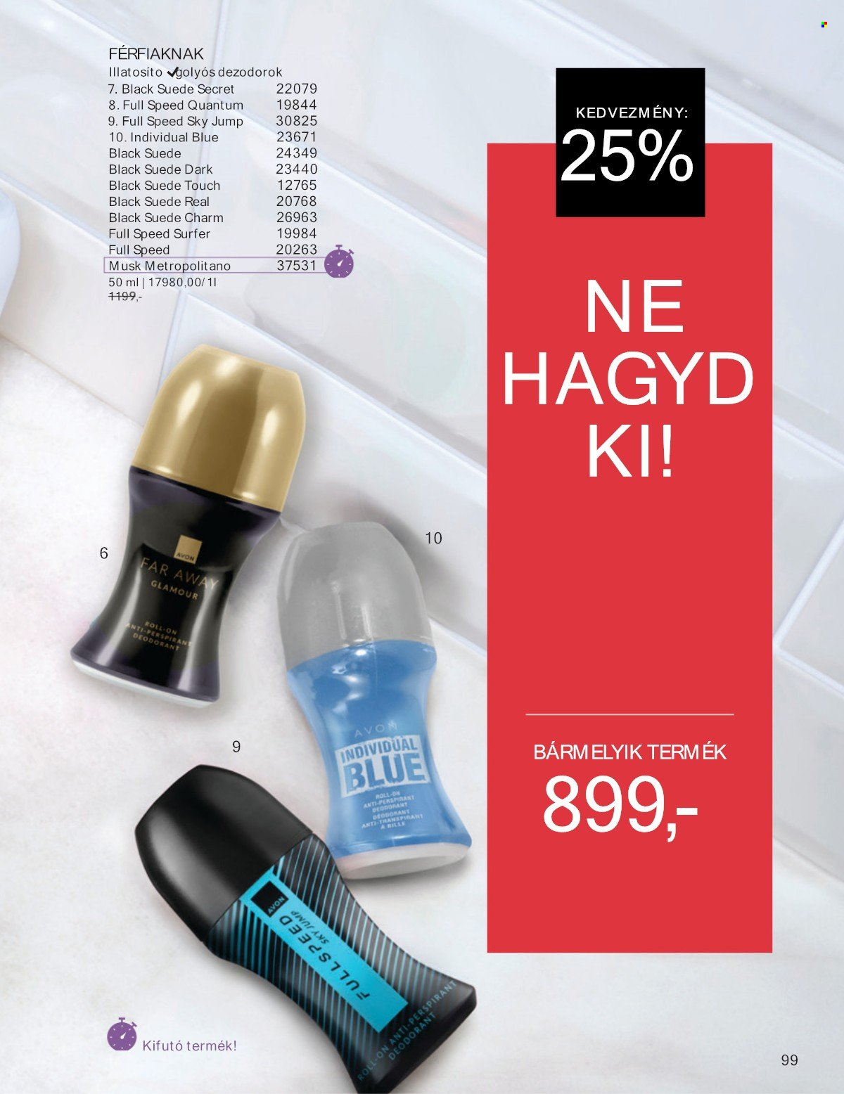 Avon akciós újság érvényes:  - 2025.07.01 - 2025.07.31. 99. oldal Oldal 99