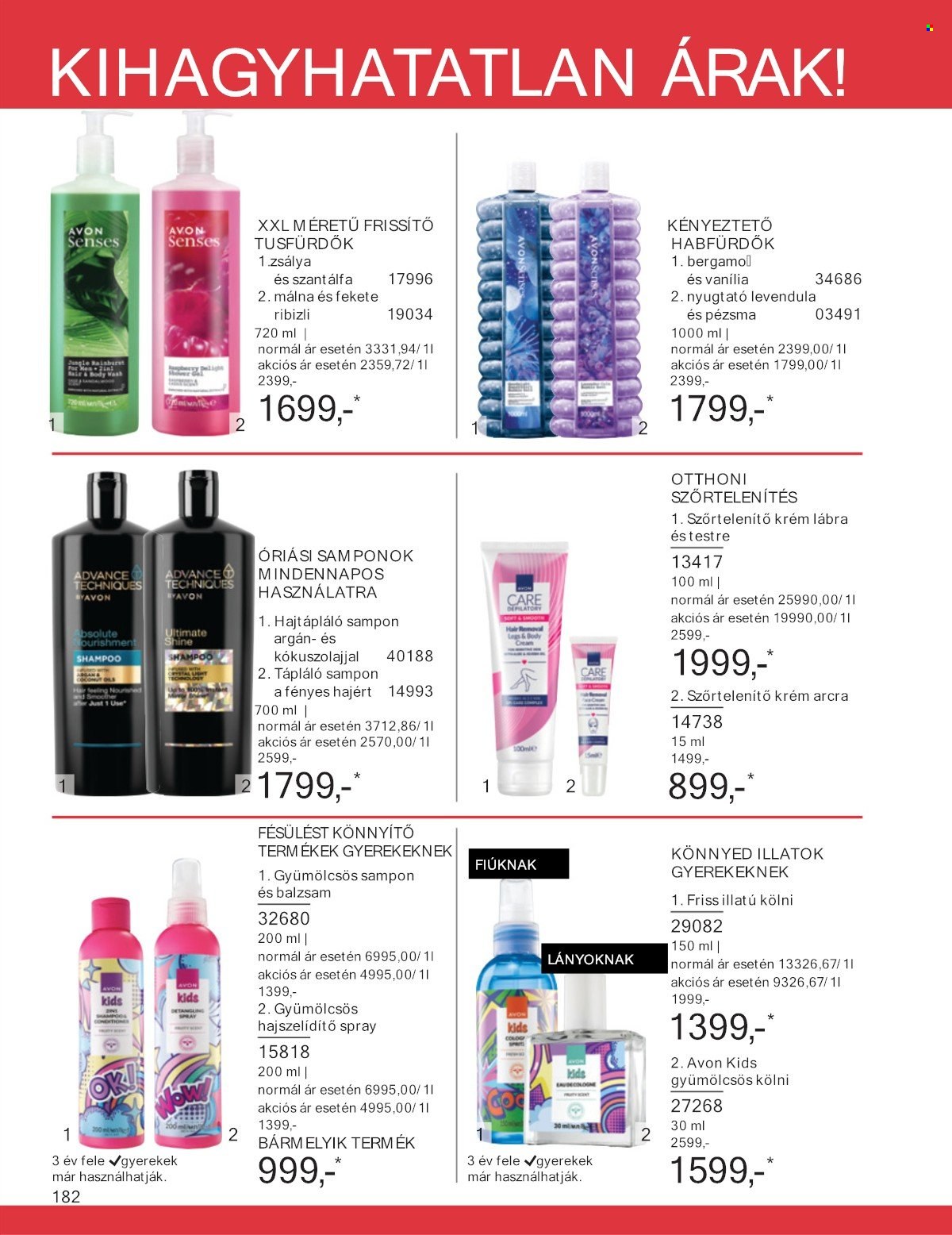 Avon akciós újság érvényes:  - 2025.07.01 - 2025.07.31. 182. oldal Oldal 182