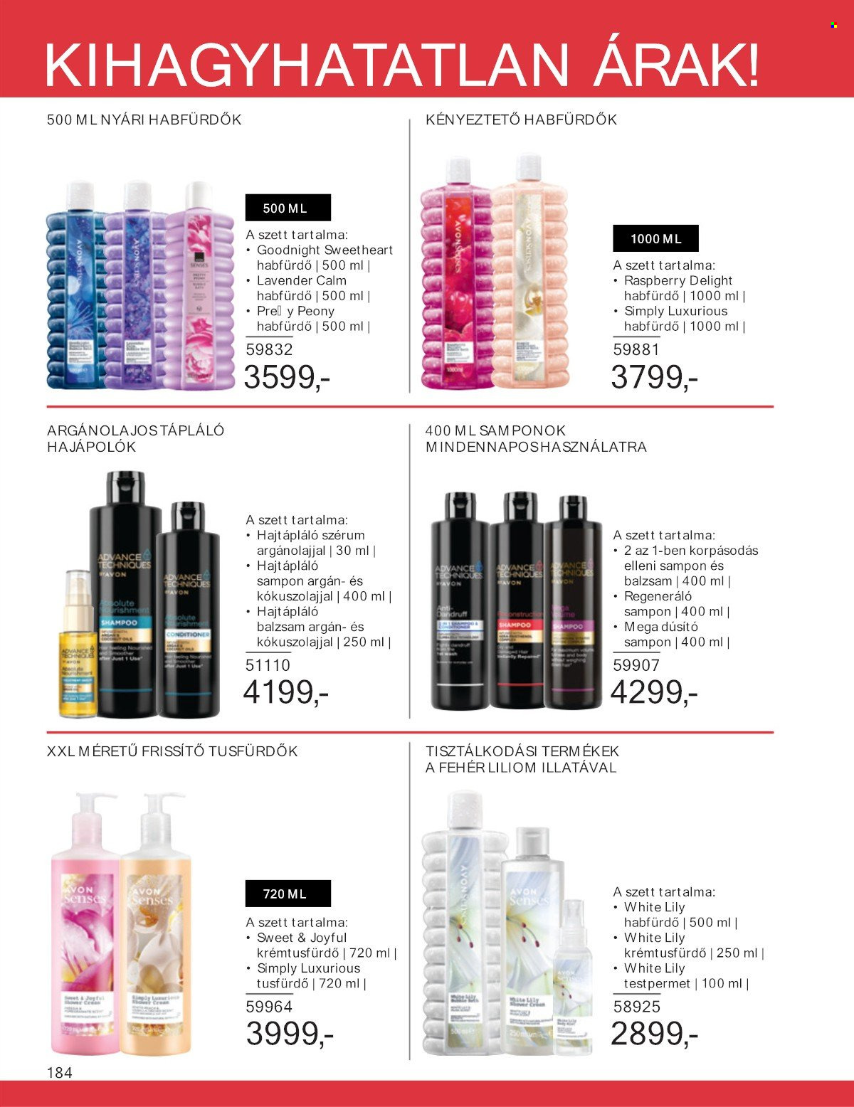 Avon akciós újság érvényes:  - 2025.07.01 - 2025.07.31. 184. oldal Oldal 184