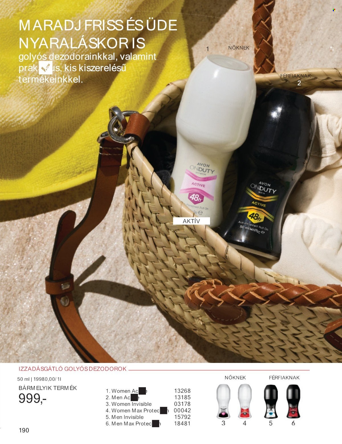 Avon akciós újság érvényes:  - 2025.07.01 - 2025.07.31. 190. oldal Oldal 190