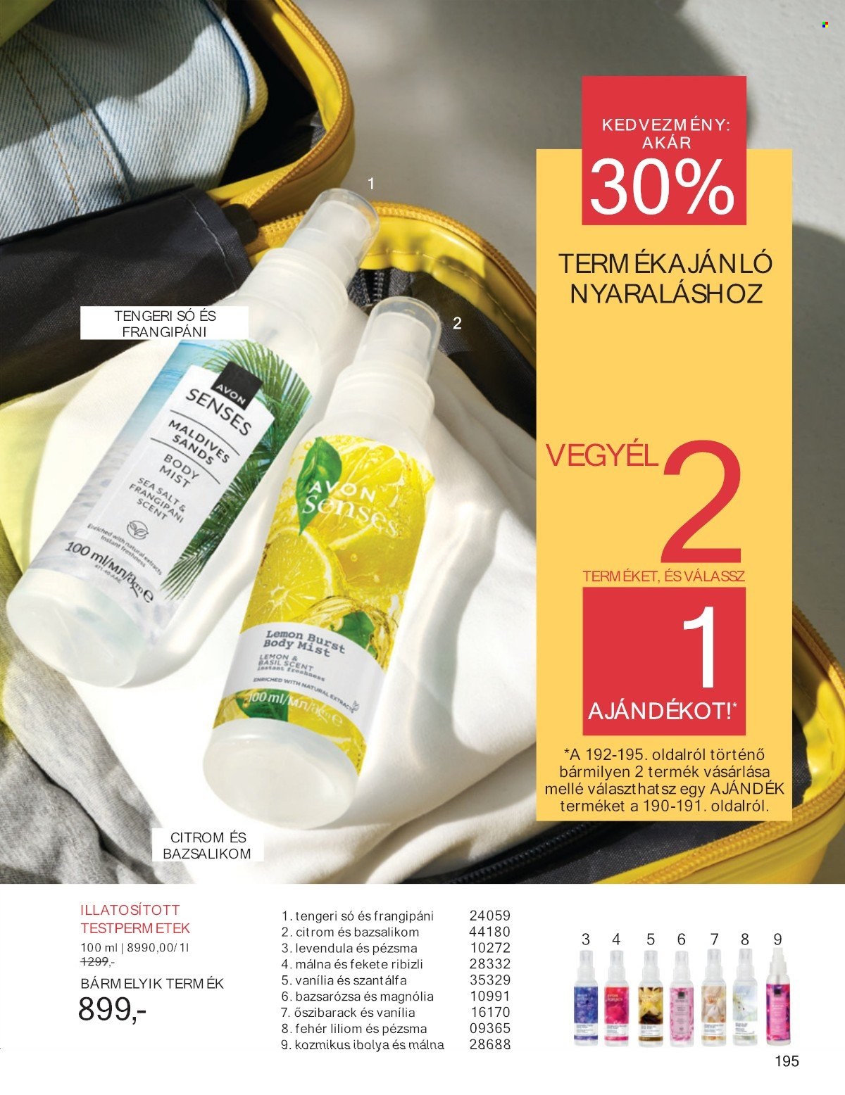 Avon akciós újság érvényes:  - 2025.07.01 - 2025.07.31. 195. oldal Oldal 195