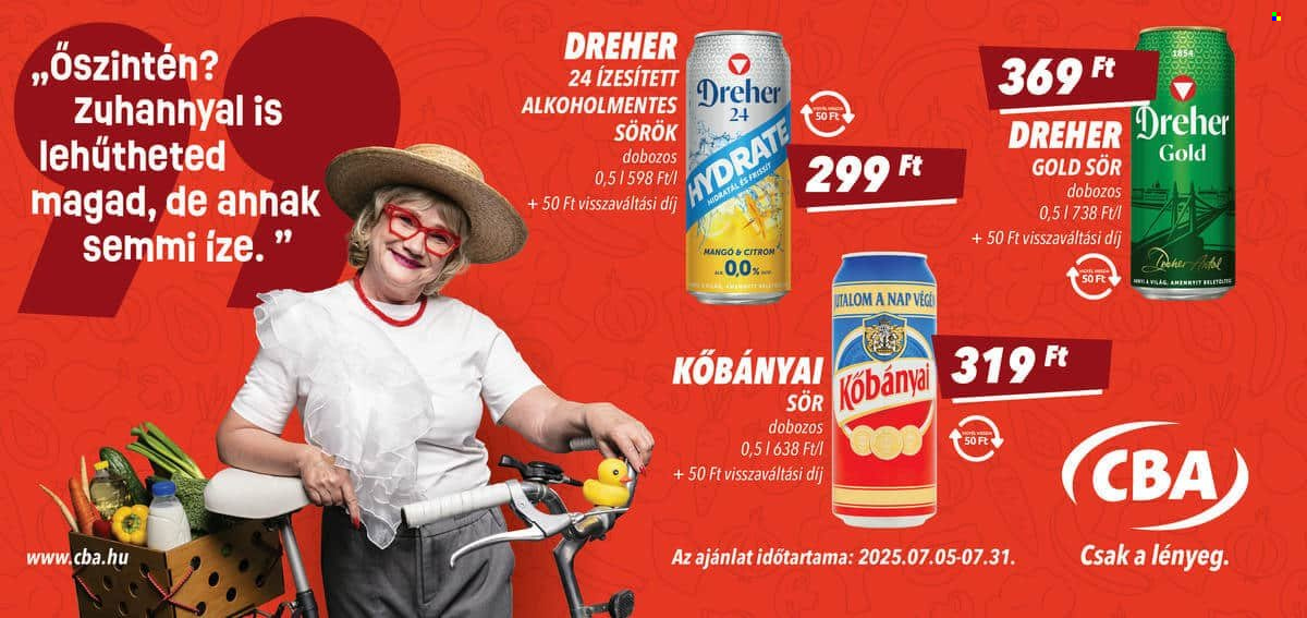 CBA akciós újság érvényes:  - 2025.07.05 - 2025.07.31. 2. oldal Oldal 2