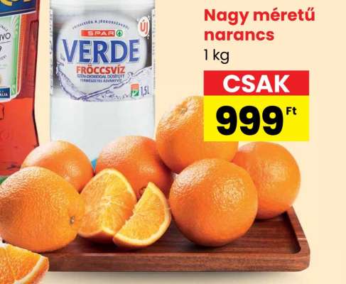Nagy méretű narancs