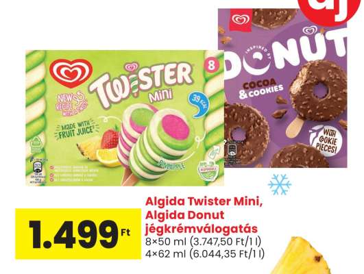 Algida Twister Mini, Algida Donut jégkrémválogatás